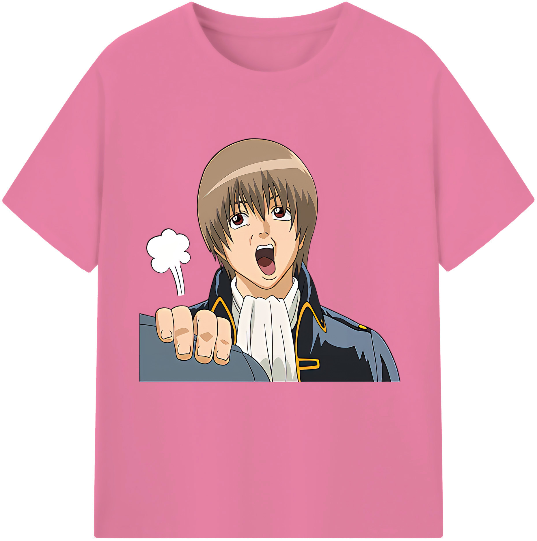 （画像用） ぎんたま 坂田銀時（さかたぎんとき） 神楽 志村新八（しむら しんぱち） GINTAMA Sakata Gintoki Kagura Shimura Shinpachi 綿100％半袖Tシャツ（フロントプリント）